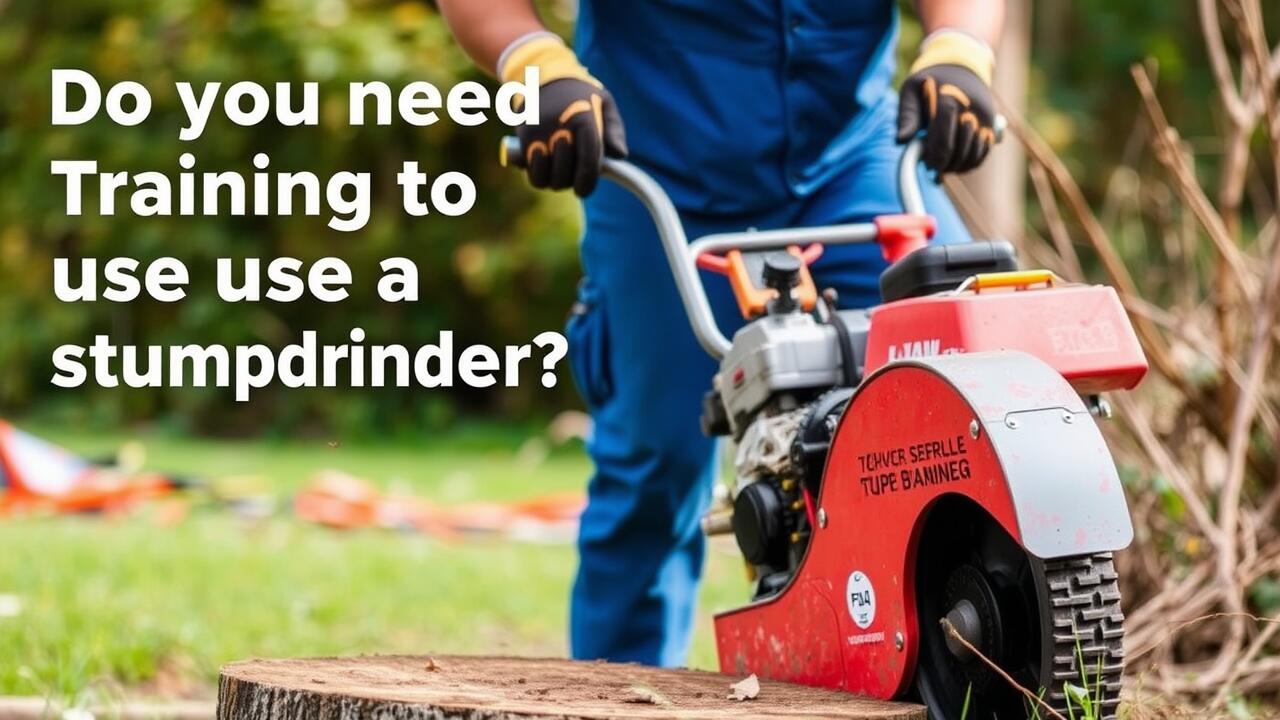 Do you need training to use a stump grinder?