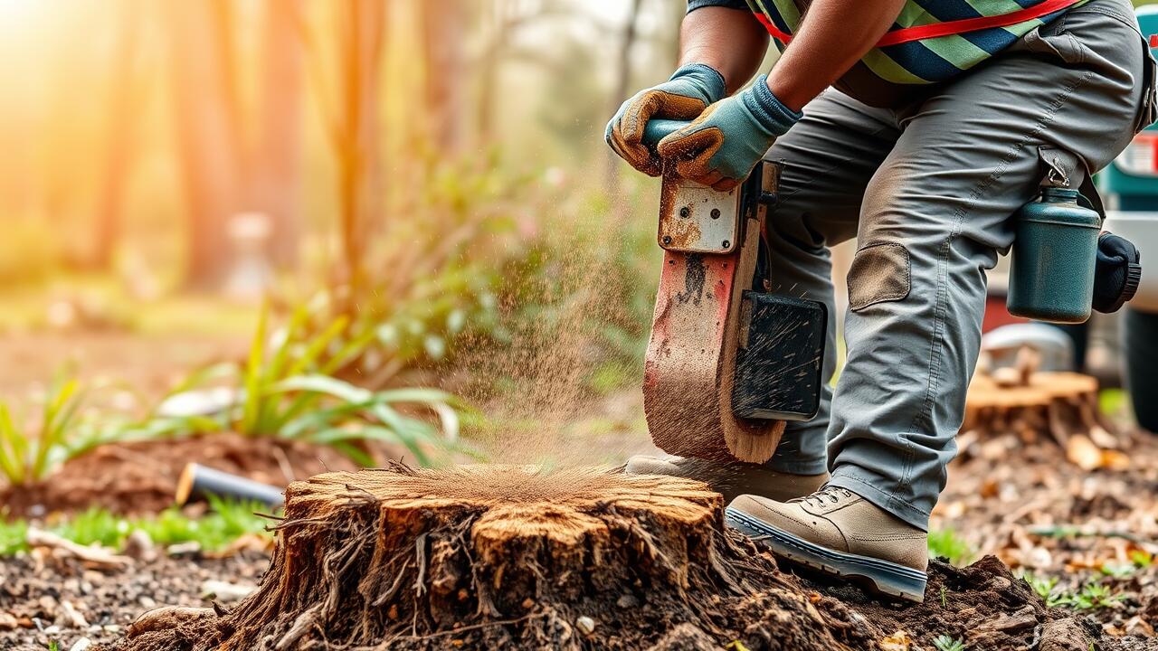 Does stump grinding include roots?