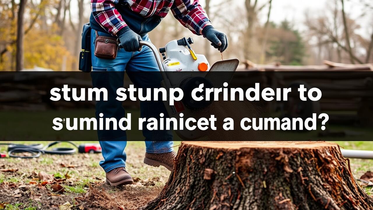 How long does it take a stump grinder to grind a stump?