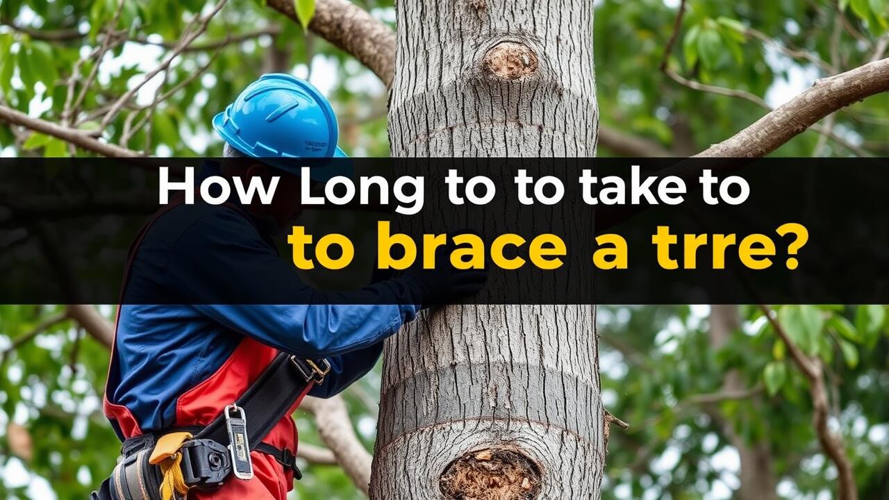 How long does it take to brace a tree?