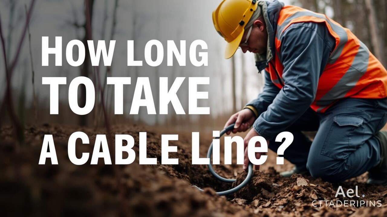 How long does it take to bury a cable line?