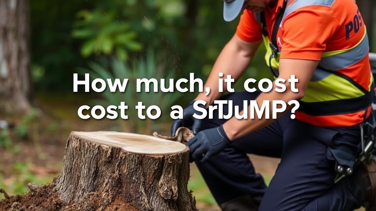 How much does it cost to ground a tree stump?