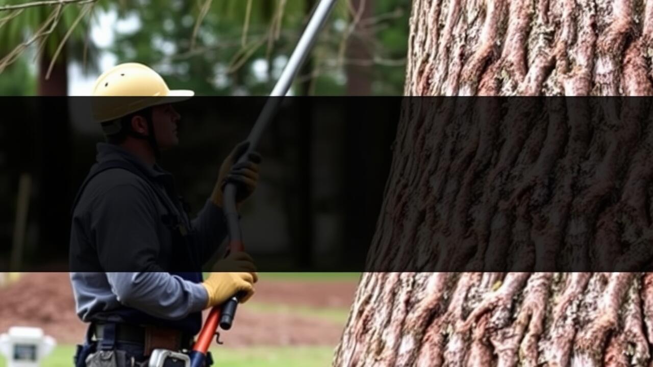 How to brace a large leaning tree?