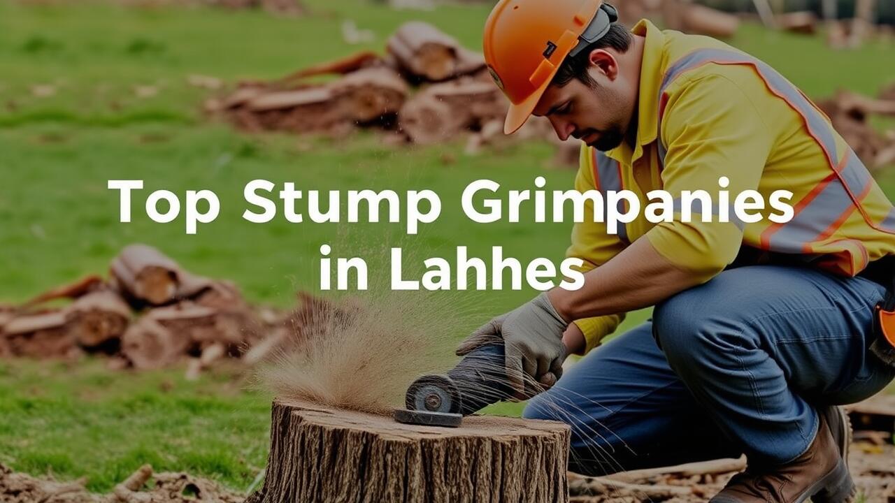 Review of Top Stump Grinding Companies in Lahore