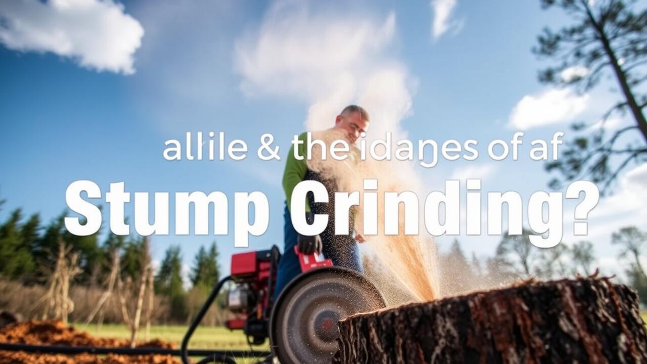 What are the dangers of stump grinding?