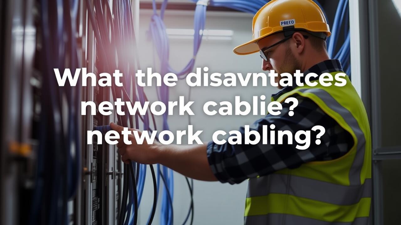 What are the disadvantages of network cabling?