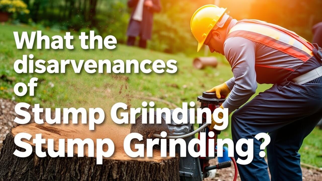 What are the disadvantages of stump grinding?