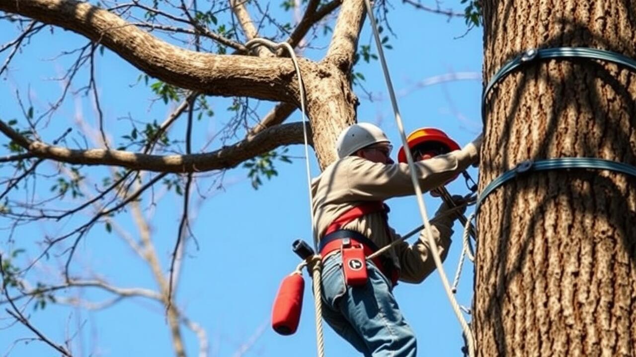 What is cabling and bracing a tree?